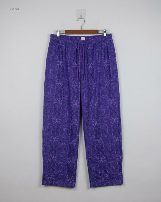 Preloved Premium Flapper Trousers by Cut label, Purpel Polyester for Women - OTS Thrift Shop Karachi Pakistan