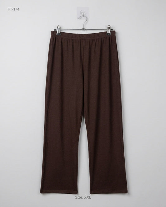 Shop Premium Flapper Trousers by cut label | Preloved Branded Clothes | Brown Polyester | Women | OTS Thrift Store Karachi Pakistan