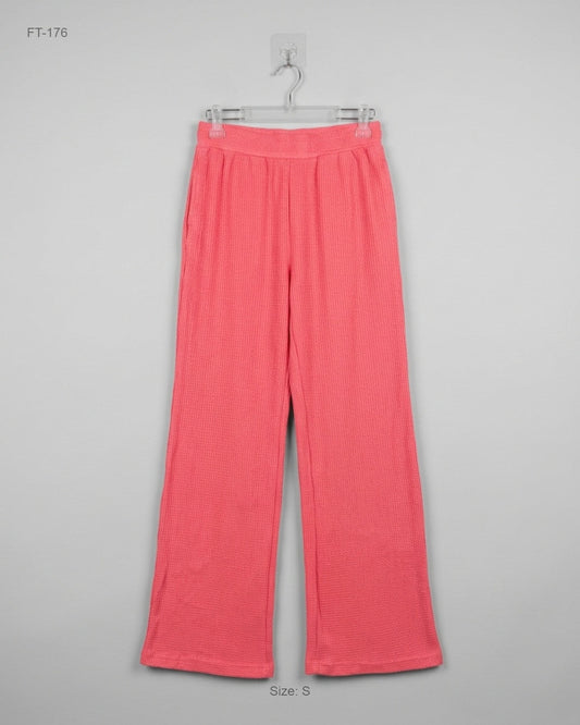 Premium Condition Flapper Trousers | Preloved BETTER-TOGETHER | PINK Polyester | Thrift Shop for Women Lahore Pakistan | OTS