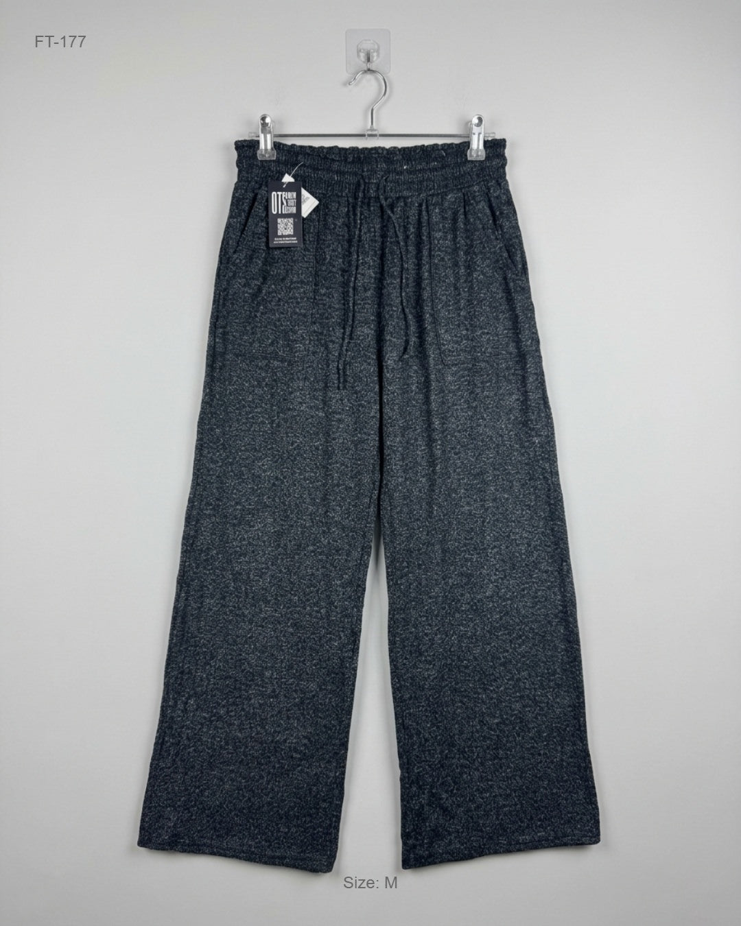 Secondhand Branded Flapper Trousers by STARS ABOVE, GREY Polyester fabric, Premium condition, for Women - Online Thrift Shop Islamabad Pakistan