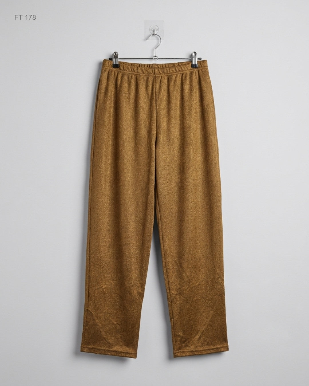 Secondhand Branded Flapper Trousers by Cut Label, Gold Polyester fabric, Premium condition, for Women - Online Thrift Shop Lahore Pakistan
