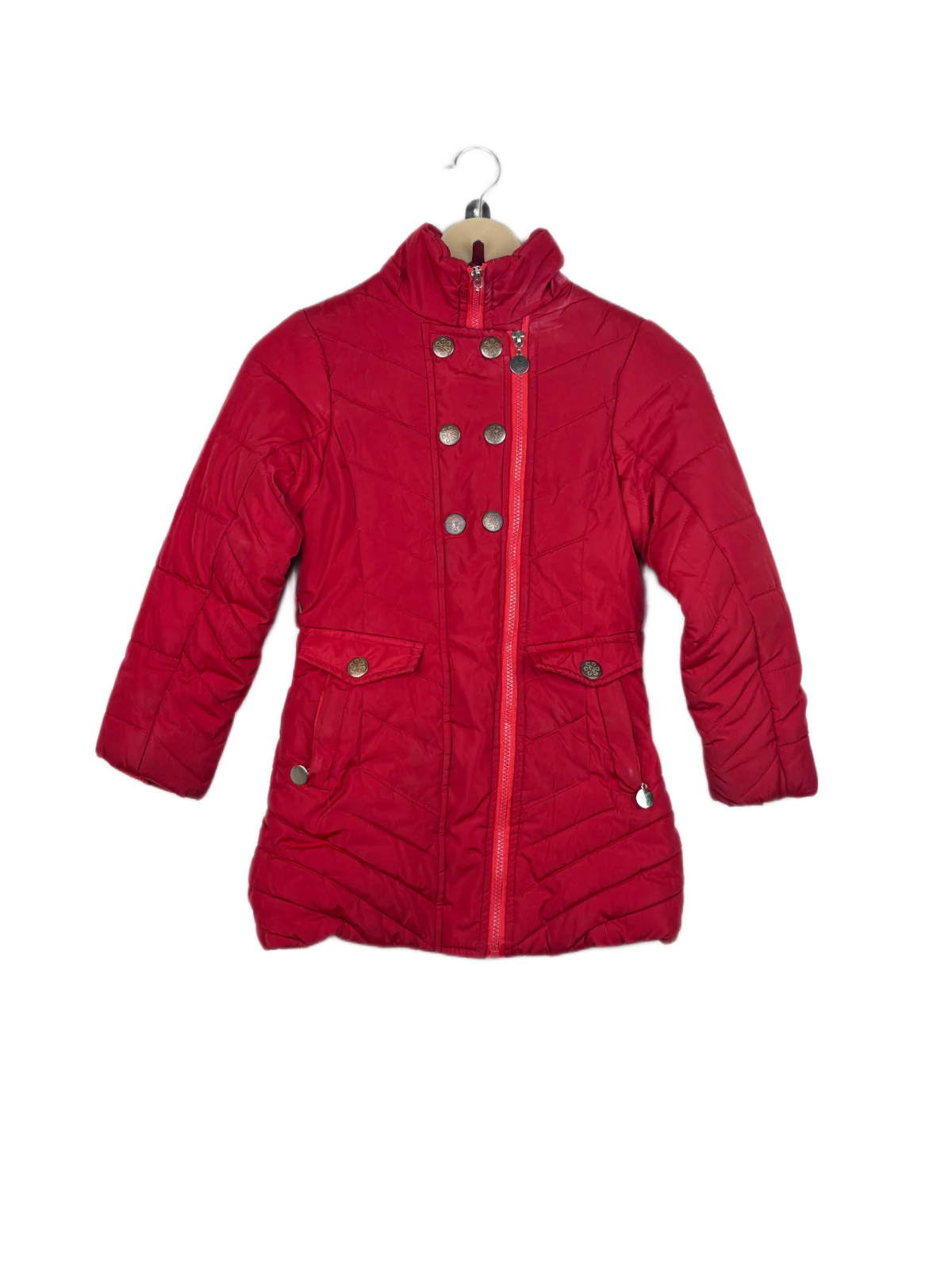 UK Imported secondhand Girls Jackets - Newness brand, Red Cotton, Premium condition, for Girls - Online Thrift Store Karachi Pakistan