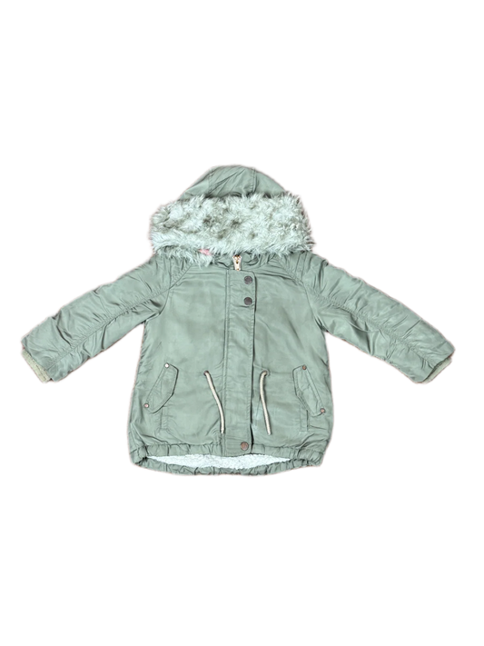 UK Imported secondhand Girls Jackets - Next brand, Olive Polyester, Premium condition, for Girls - Online Thrift Store Islamabad Pakistan