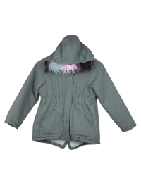 Olive Green Girls Jacket by Little Kids (GJ-28)