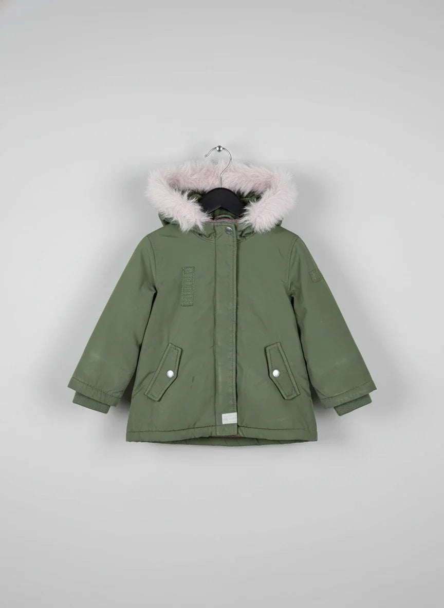 Preloved Premium Girls Jackets by Zara, Green Polyester for Girls - OTS Thrift Shop Peshawar Pakistan