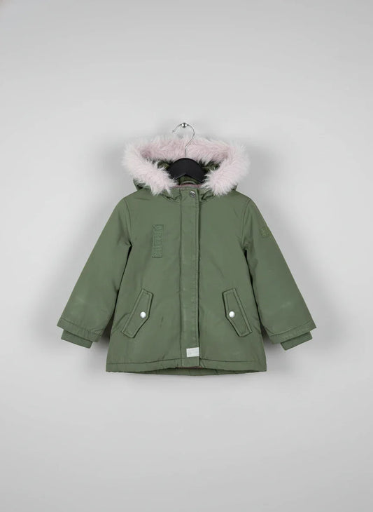 Preloved Premium Girls Jackets by Zara, Green Polyester for Girls - OTS Thrift Shop Peshawar Pakistan