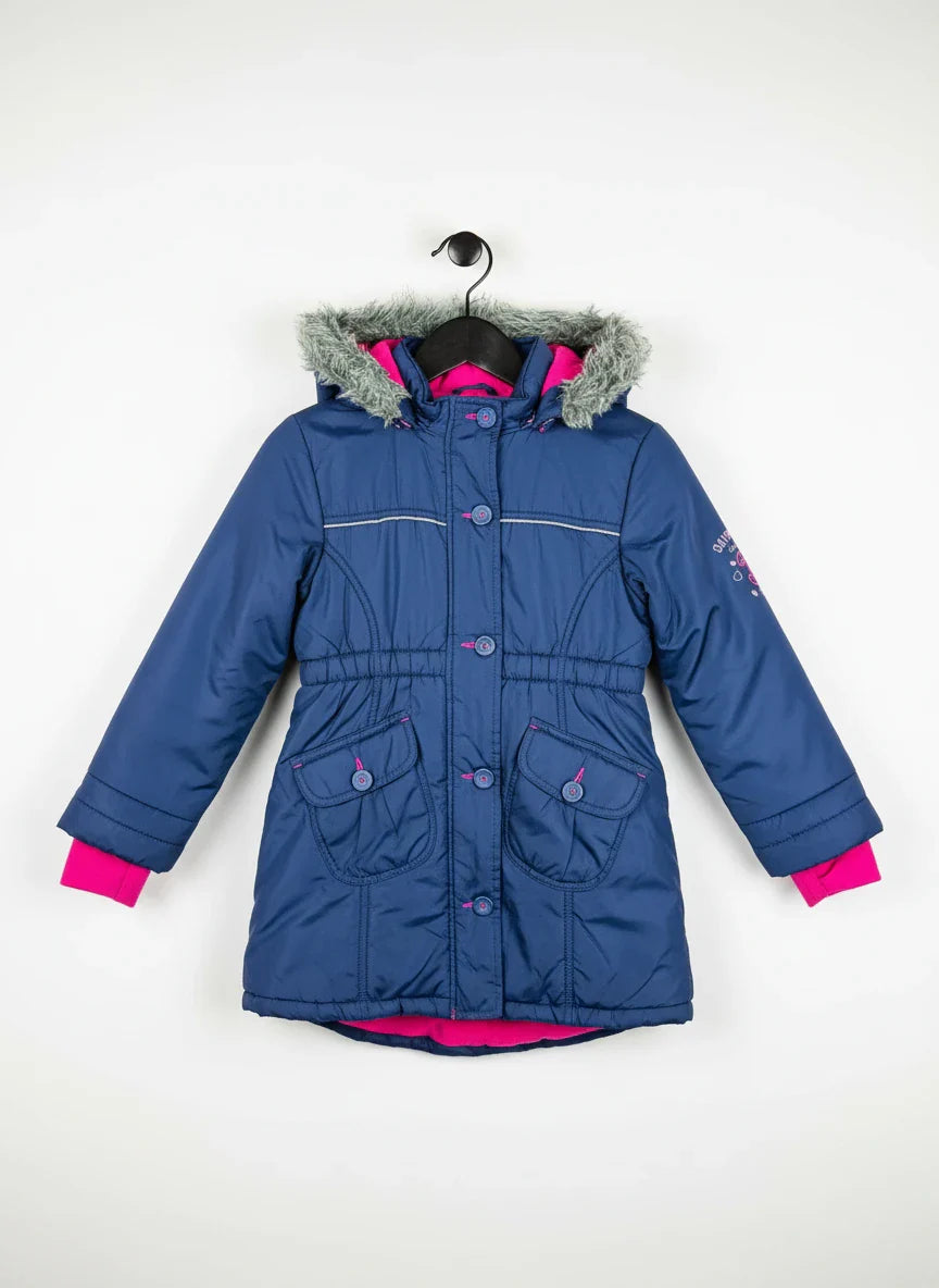 Navy Blue Girls Jacket by YFK (GJ-62)