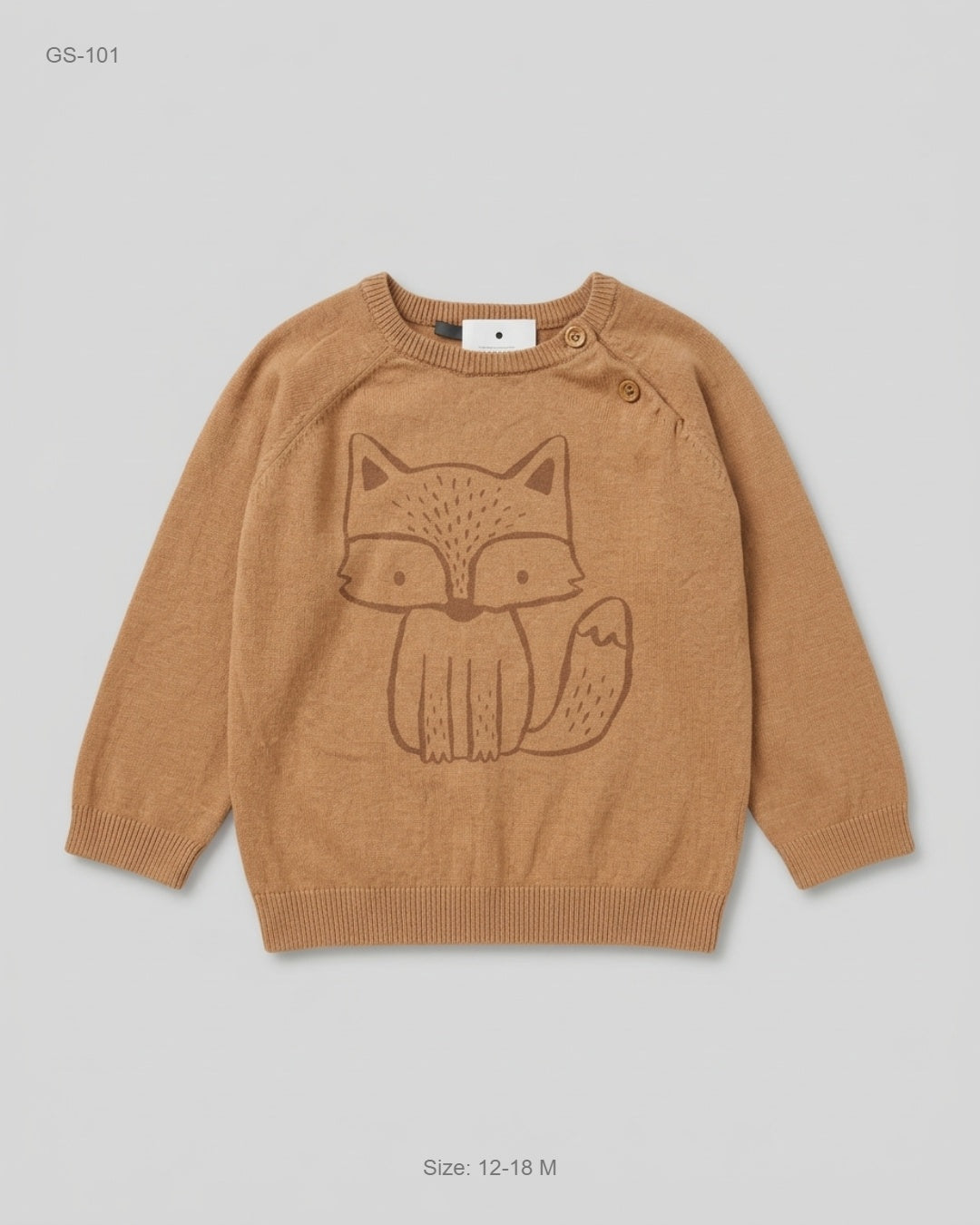 Secondhand Branded Girls Sweaters by Fred & Flo, Brown Cotton fabric, Premium condition, for Girls - Online Thrift Shop Peshawar Pakistan