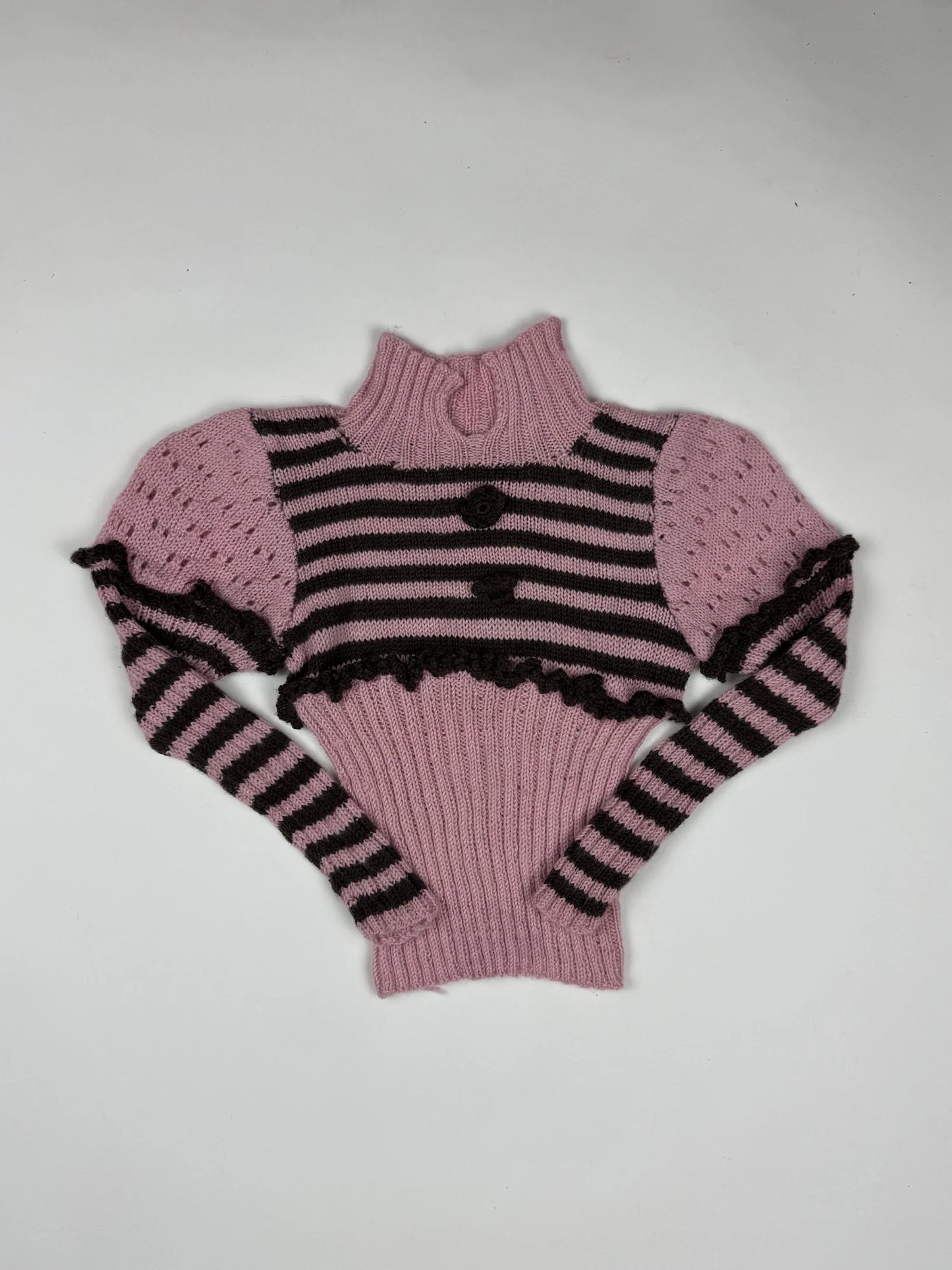 Secondhand Branded Girls Sweaters by Cut label, Pink Wool fabric, Premium condition, for Girls - Online Thrift Shop Peshawar Pakistan