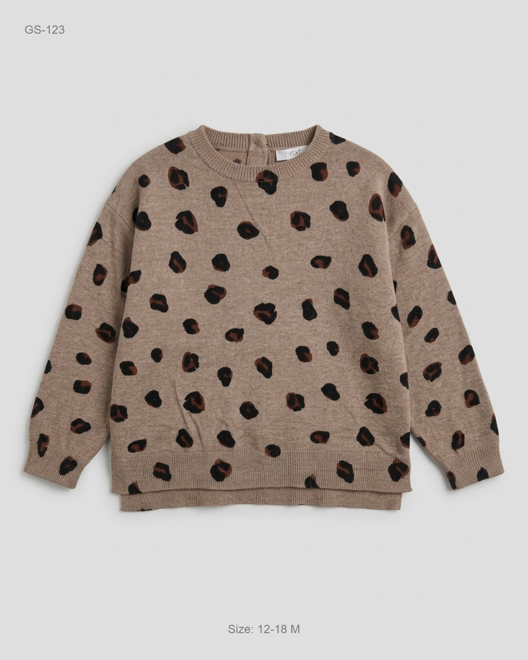 Secondhand Branded Girls Sweaters by Next, Brown Cotton fabric, Premium condition, for Girls - Online Thrift Shop Peshawar Pakistan