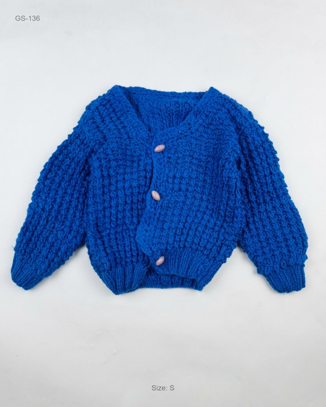 Shop Premium Girls Sweaters by CUT LABEL | Preloved Branded Clothes | Blue Wool | Girls | OTS Thrift Store Islamabad Pakistan