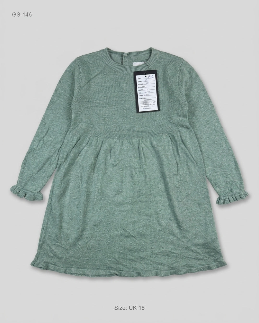 UK Imported secondhand Girls Sweaters - Primark brand, Green Cotton, Premium condition, for Girls - Online Thrift Store Islamabad Pakistan