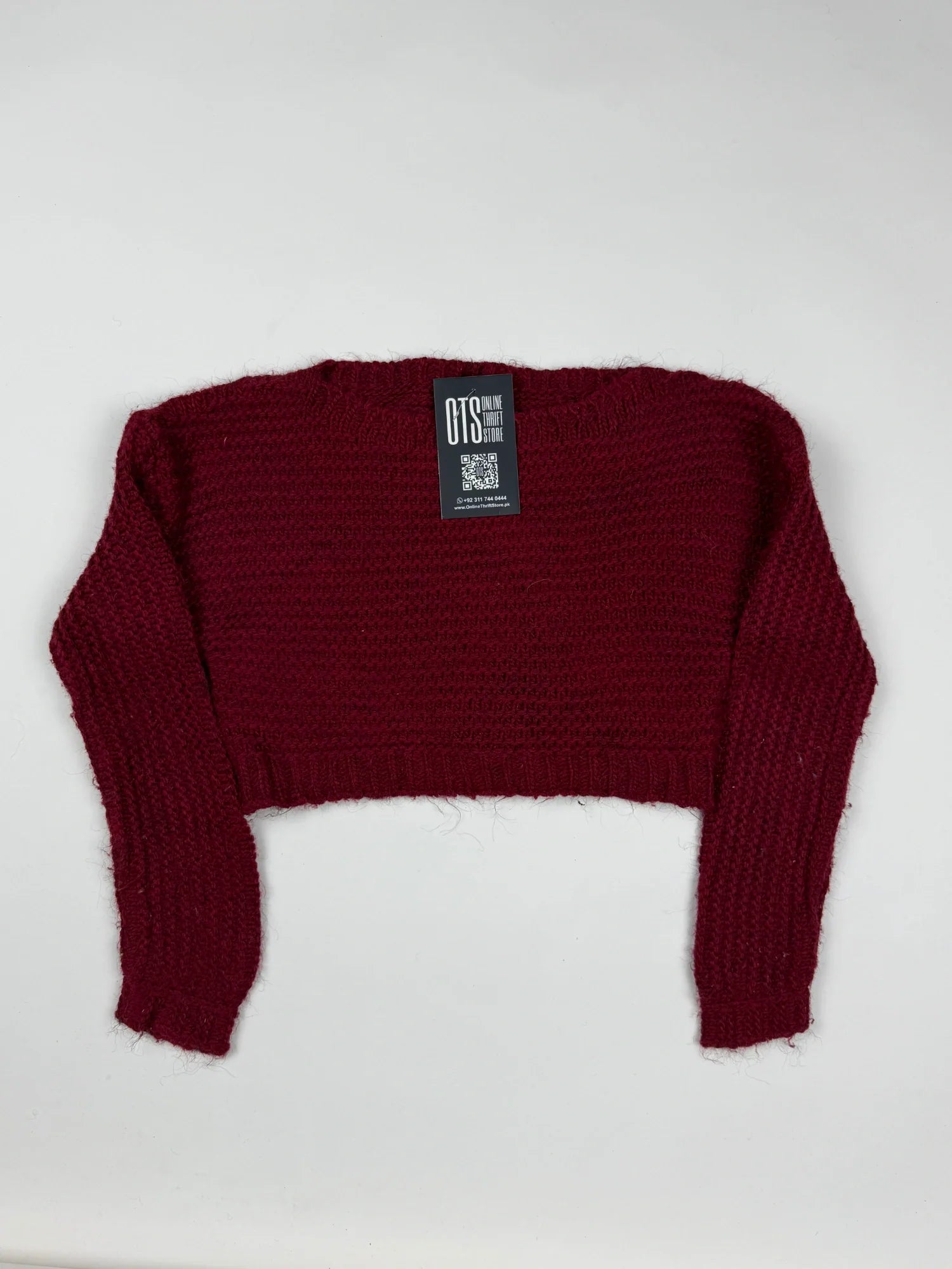 Shop Premium Girls Sweaters by orchestra | Preloved Branded Clothes | Maroon Wool | Girls | OTS Thrift Store Peshawar Pakistan