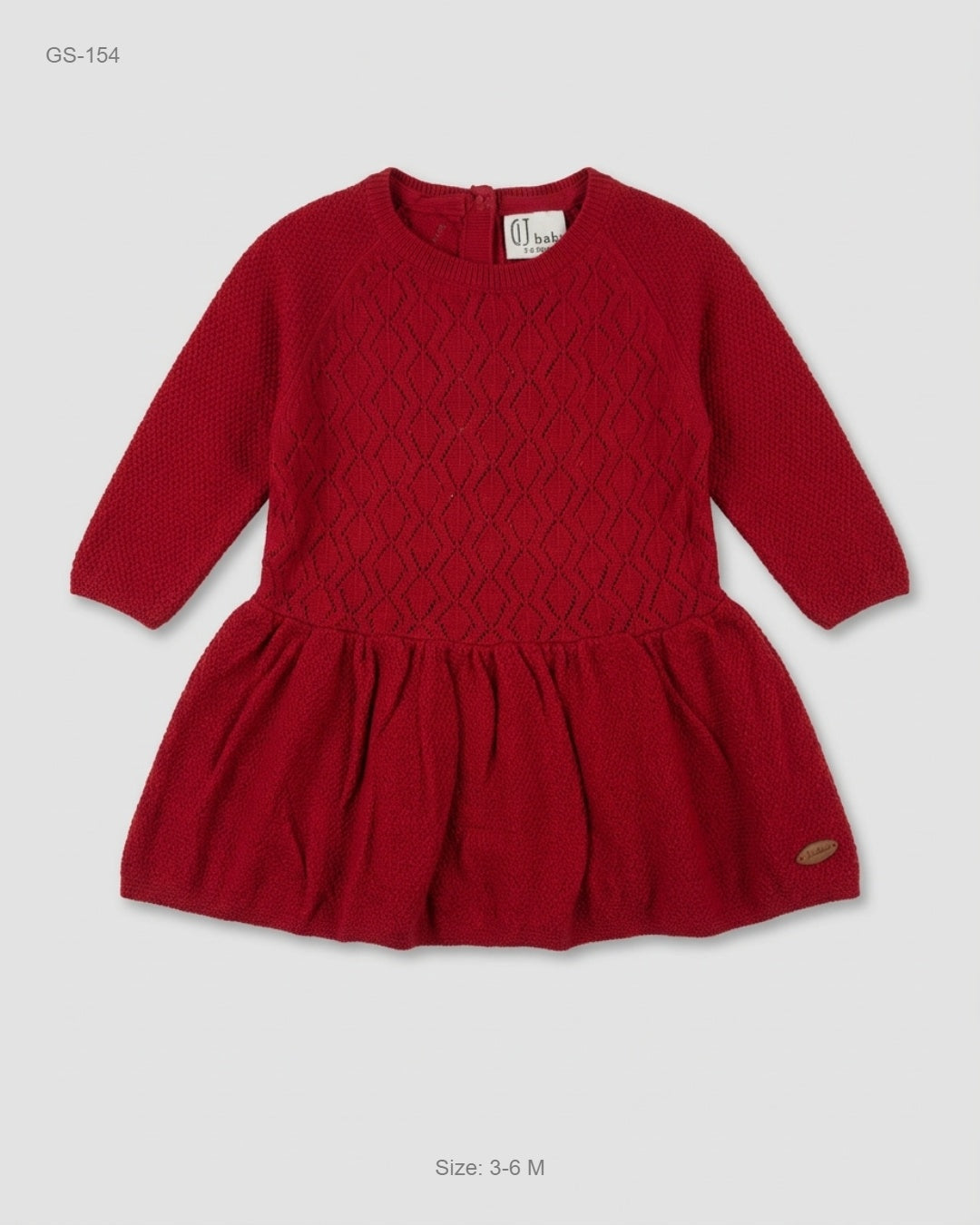Secondhand Branded Girls Sweaters by Dj, Red Polyester fabric, Premium condition, for Girls - Online Thrift Shop Islamabad Pakistan