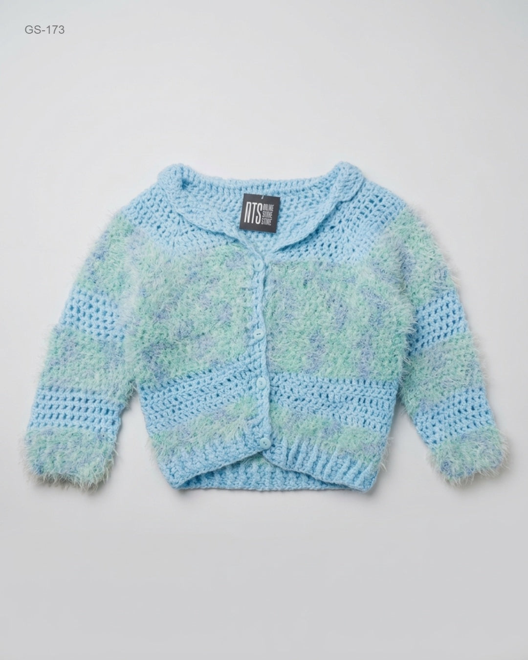 Girls Sweaters | CUT LABEL | Preloved Branded | Blue Wool | Premium | OTS Thrift Store Peshawar Pakistan