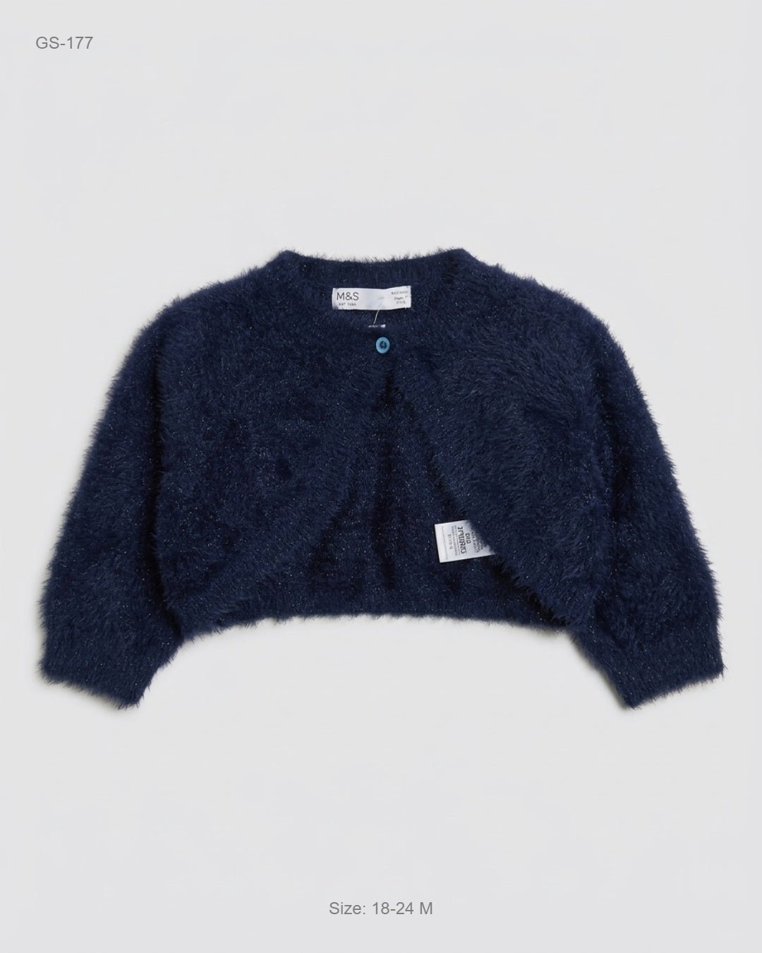 Preloved Premium Girls Sweaters by Marks & Spencer, Blue Polyester for Girls - OTS Thrift Shop Karachi Pakistan