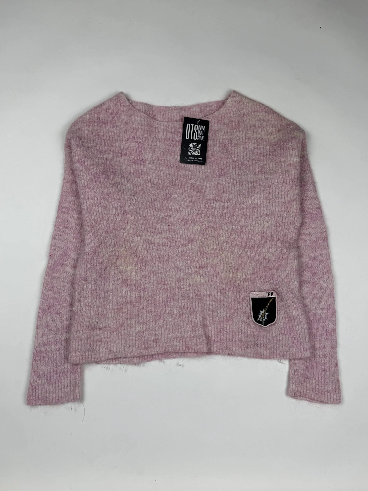 Secondhand Branded Girls Sweaters by Cut label, Pink Wool fabric, Premium condition, for Girls - Online Thrift Shop Karachi Pakistan