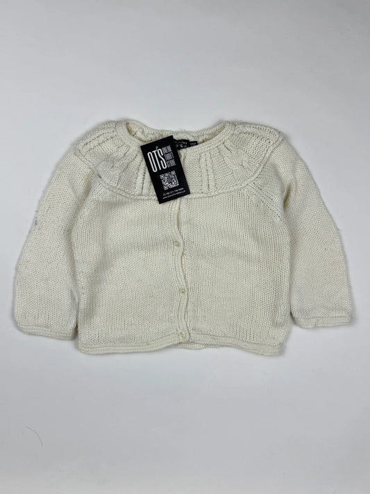 Secondhand Branded Girls Sweaters by Tout Comptefait, OffWhite Wool fabric, Premium condition, for Girls - Online Thrift Shop Lahore Pakistan