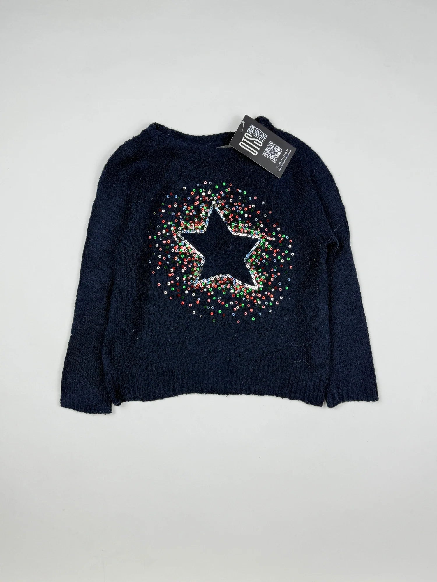 Secondhand Branded Girls Sweaters by Primark, DarkBlue Wool fabric, Excellent condition, for Girls - Online Thrift Shop Islamabad Pakistan