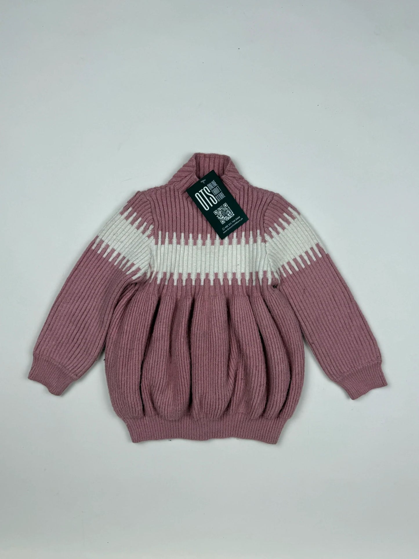 Preloved Premium Girls Sweaters by Cut label, Pink Polyester for Girls - OTS Thrift Shop Islamabad Pakistan