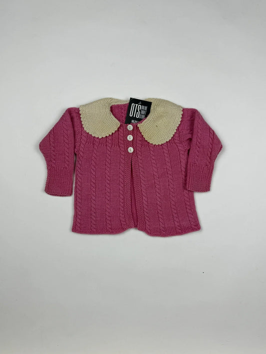 Shop Premium Girls Sweaters by Cut label | Preloved Branded Clothes | Pink Wool | Girls | OTS Thrift Store Peshawar Pakistan