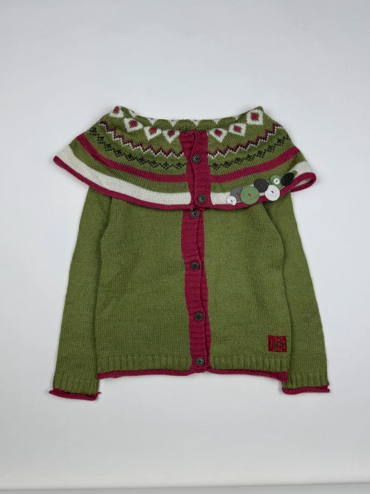 Girls Sweaters | petits | Preloved Branded | Green Acrylic | Excellent | OTS Thrift Store Karachi Pakistan