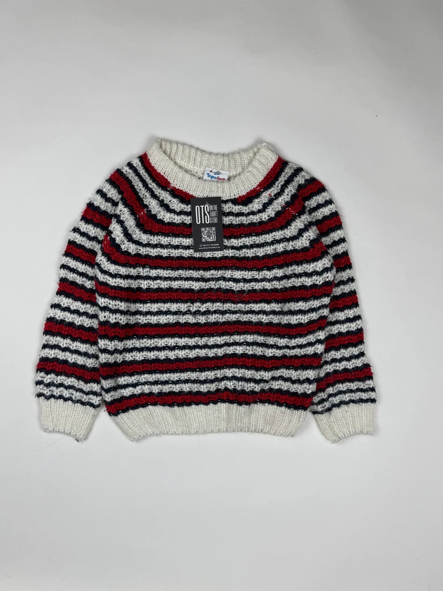 Shop Premium Girls Sweaters by Topolino | Preloved Branded Clothes | Multi Wool | Girls | OTS Thrift Store Islamabad Pakistan