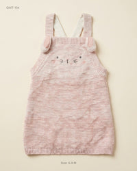 F&F (GWT-154) Knitted Bunny Pinafore Dress