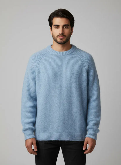 Sky Blue Men's Jumpers & Sweater by Shentons (MS-108)
