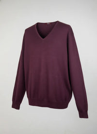Maroon Men's Jumpers & Sweater by T.M. Lewin (MS-116)