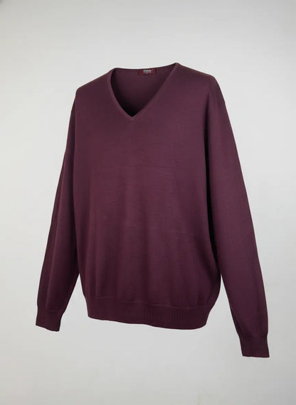 Maroon Men's Jumpers & Sweater by T.M. Lewin (MS-116)