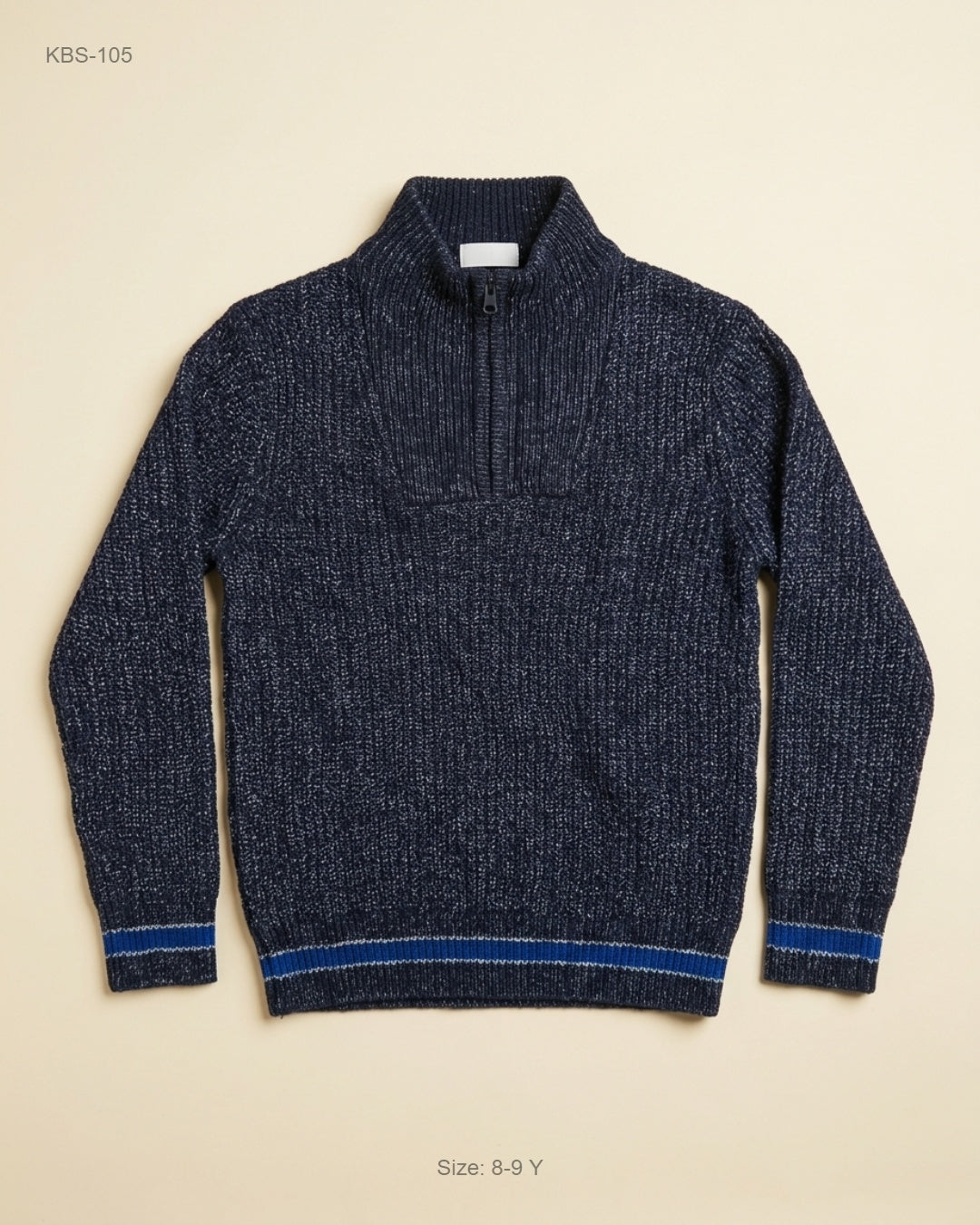 Shop Premium Boys Sweaters by PER UNA - M&S | Preloved Branded Clothes | Navy Blue Polyester | Boys | OTS Thrift Store Peshawar Pakistan