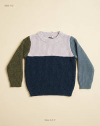 Primark (KBS-112) Color-Block Chunky Sweater