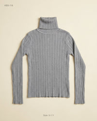 Zara (KBS-118) Ribbed Turtleneck Top