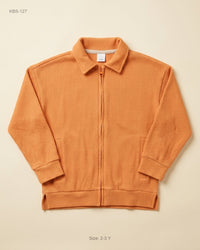 George (KBS-127) Waffle Knit Zip-Up Jacket