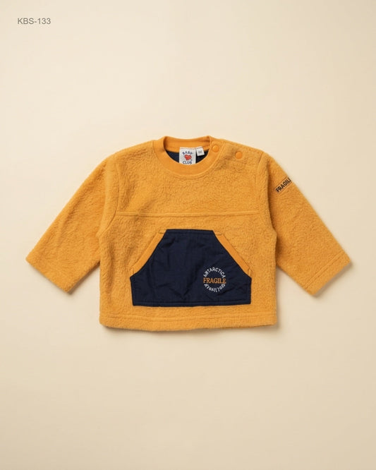 Boys Sweaters | Baby Club | Preloved Branded | Yellow Polyester | Premium | OTS Thrift Store Peshawar Pakistan