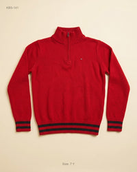 TOMMY HILFIGER (KBS-141) Quarter-Zip Knit Sweater
