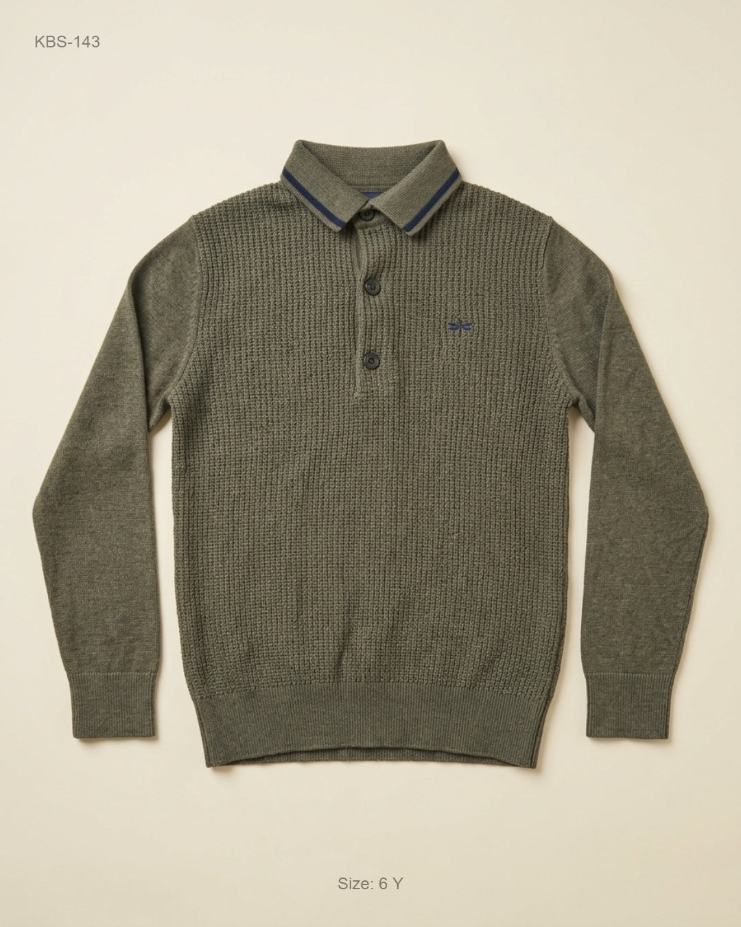 BOYS (KBS-143) Knit Polo Sweater