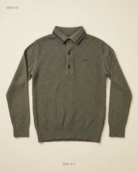 BOYS (KBS-143) Knit Polo Sweater