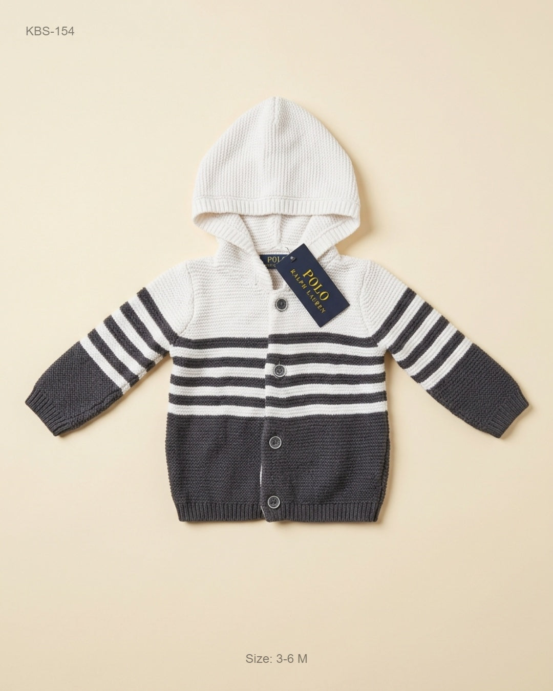 Tu Kids (KBS-154) Baby Hooded Knitted Cardigan
