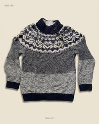 Next (KBS-155) Fair Isle Mock-Neck Sweater