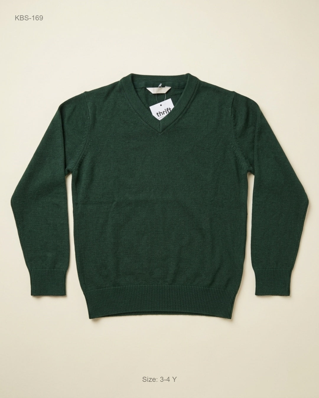 Preloved Premium Boys Sweaters by PRECIS - M&S, Bottle Green Cotton for Boys - OTS Thrift Shop Islamabad Pakistan