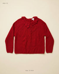 Next (KBS-172) Knit Sweater with Crochet Collar