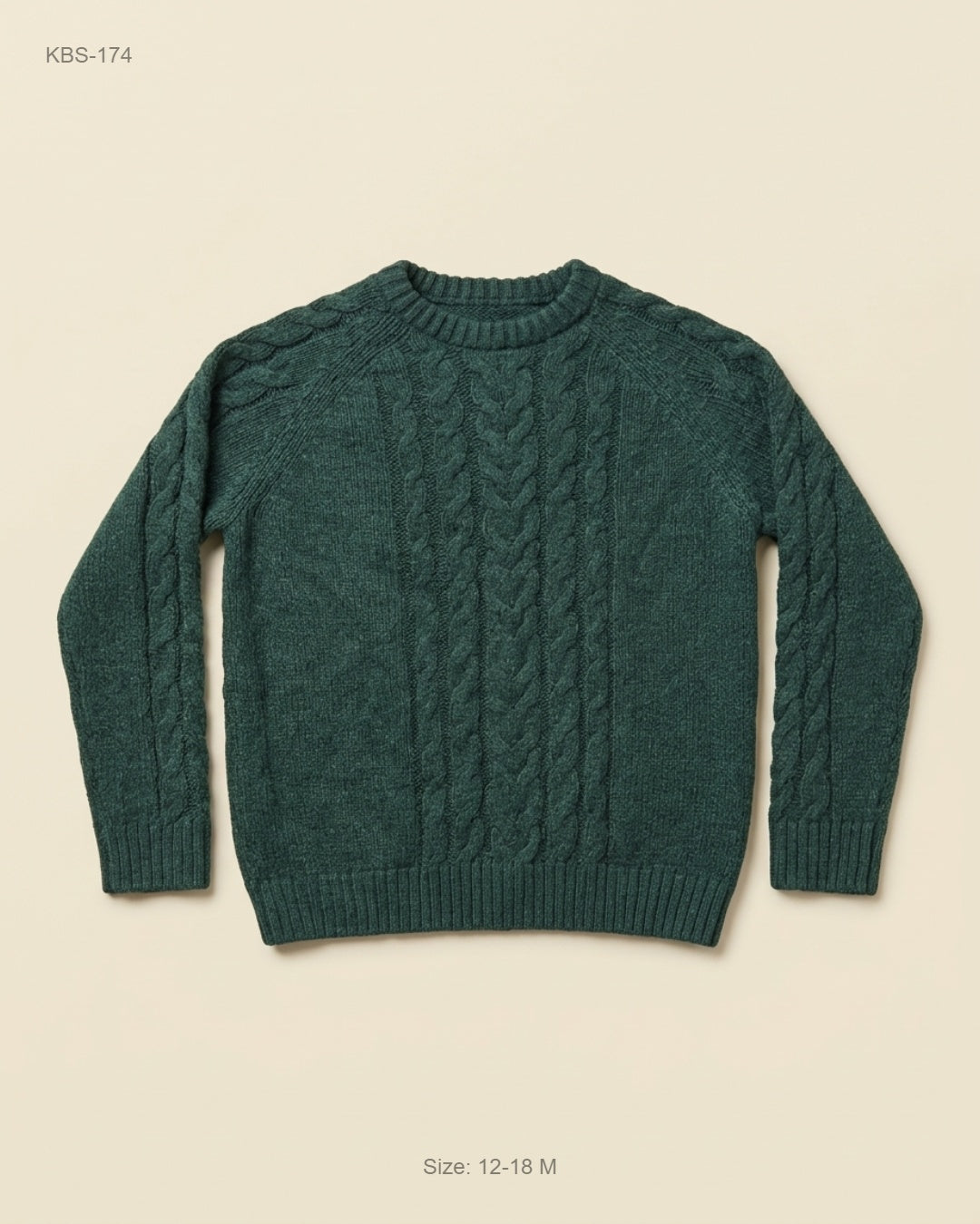 H&M (KBS-174) Cable-Knit Crewneck Sweater