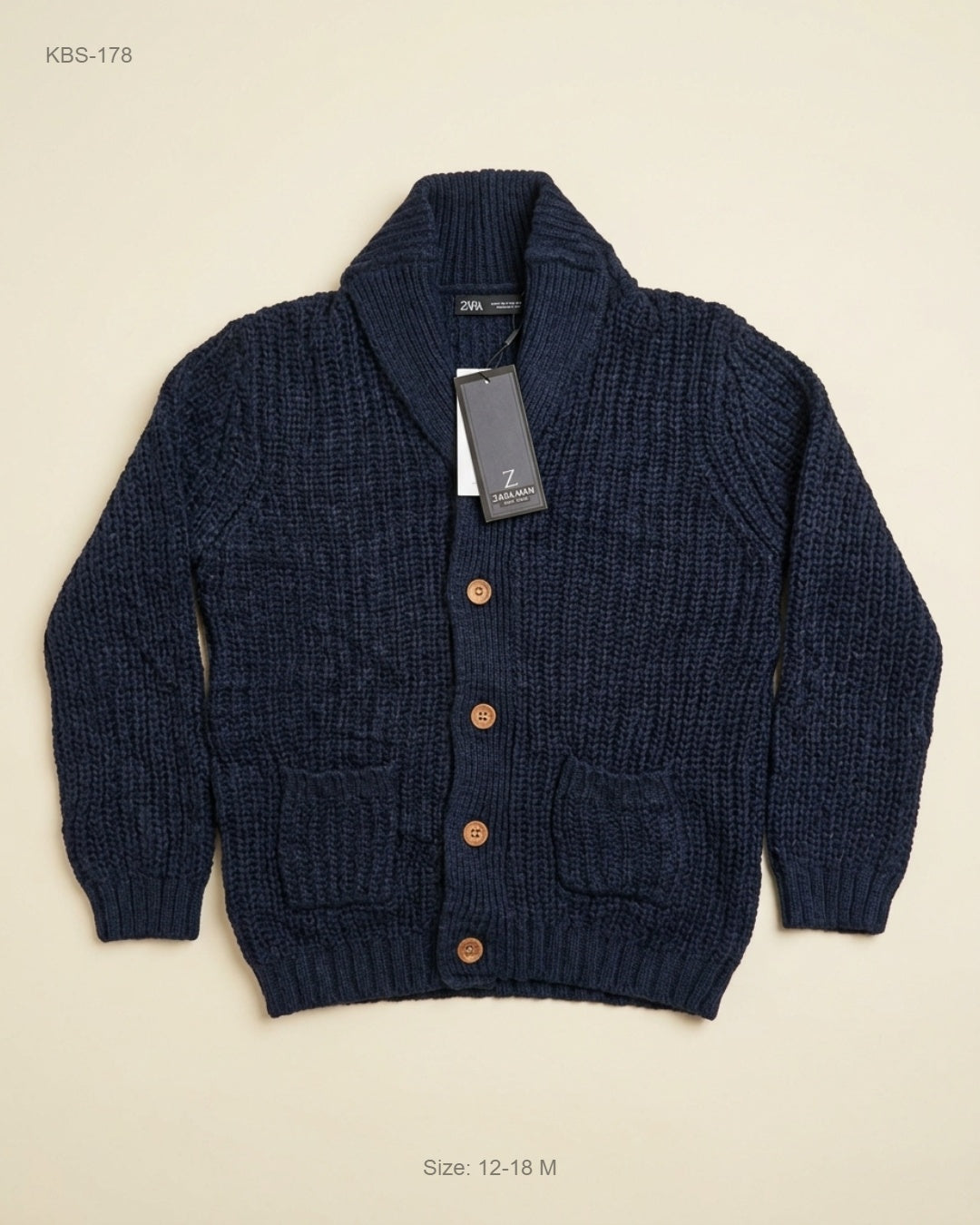 Shop Premium Boys Sweaters by Matalan | Preloved Branded Clothes | Navy Blue Acrylic | Boys | OTS Thrift Store Peshawar Pakistan