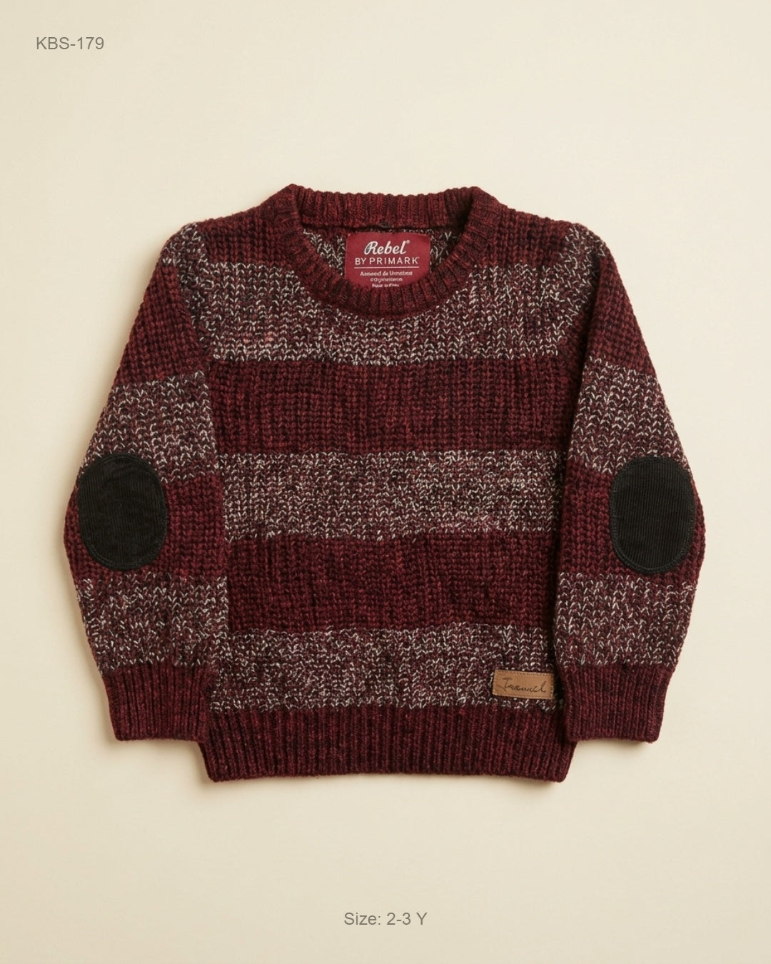 Preloved Premium Boys Sweaters by Rebel, Maroon Cotton for Boys - OTS Thrift Shop Peshawar Pakistan