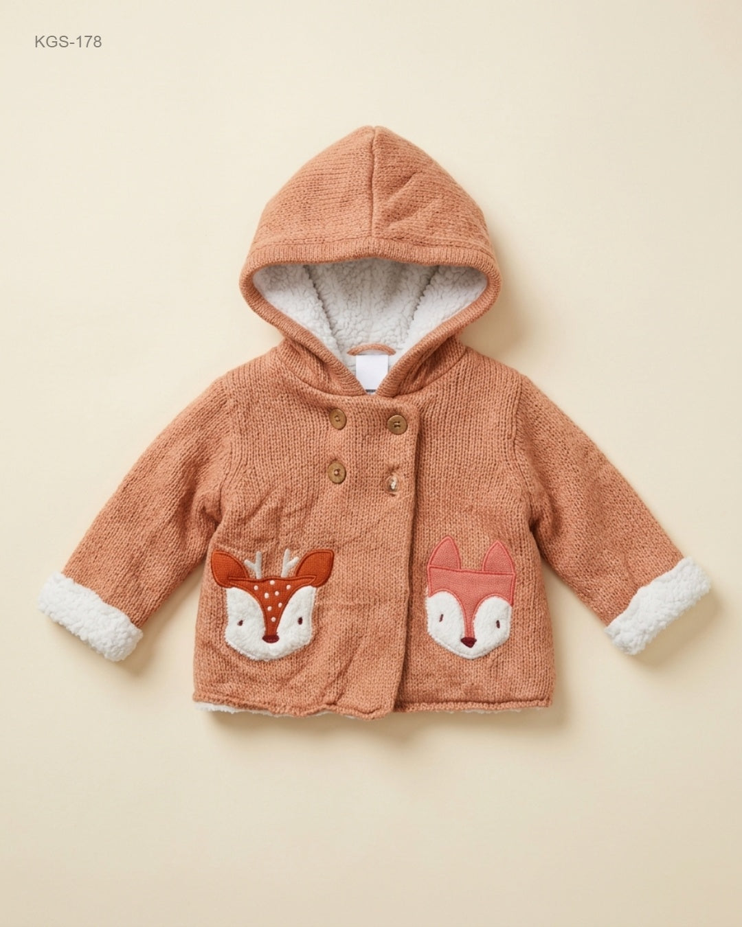 UK Imported secondhand Girls Sweaters - Unknown brand, Brown Polyester, Premium condition, for Girls - Online Thrift Store Lahore Pakistan