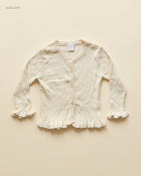 Matalan (KGS-212) Ribbed Ruffle Cardigan