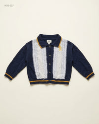 River Island (KGS-227) Embroidered Varsity Knit Cardigan