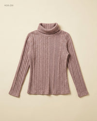 SHEIN (KGS-230) Rib-Knit Turtleneck Top